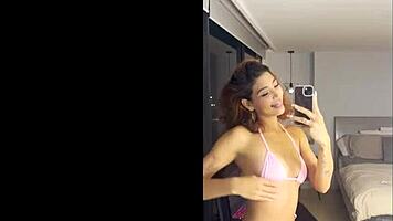 Scarlette Lopez, an 18-year-old Latina with braces, gets interviewed for casting