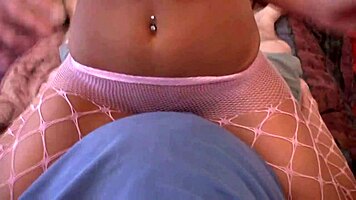 jenny welch dances a lap dance in pantyhose, boyfriend rips them off