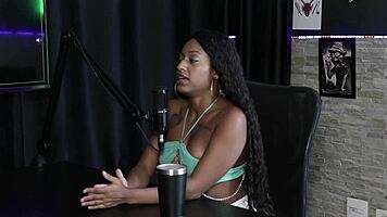 the client wanted to spank her, so we did anal with two cocks in her ass, she's always been curious with that fetish, vicky menage says