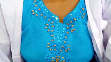 doctor girlfriend enjoys fucking indian big cock cowgirl on patient bed