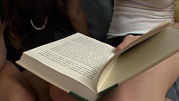 Kenna Kane and Ariel Rose intensely lick each other's pussies as sapphic redheads