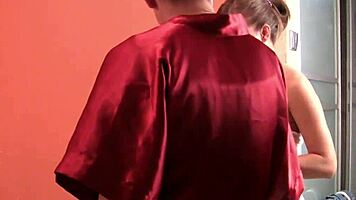 Imagine a hot masseuse seducing a virgin girl with wet pussy massage