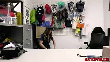 Mira Monroe Passionately Sucks Officer's Impressive Cock