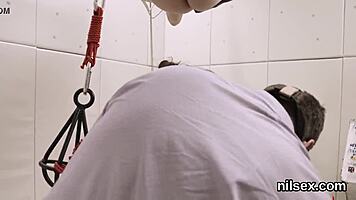 Wicked teen 18+ is brought in anal nuthouse for painful therapy