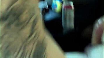 busty petite 18+ hooker with a lip ring sucks & fucks in public & doesnt know he came in her pussy