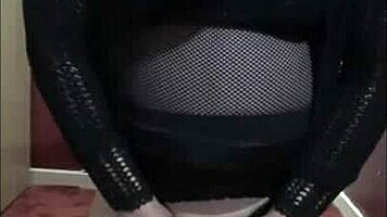 Mark Wright, a bisexual crossdresser, savors ass, piss, and cum flavors in his anal debut.