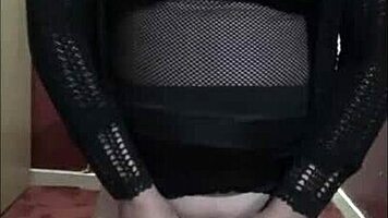 Mark Wright, a bisexual crossdresser, savors ass, piss, and cum flavors in his anal debut.