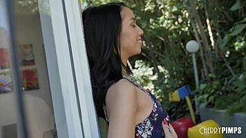 adorably sweet jackie rogen loves a romantic man and his big cum facial