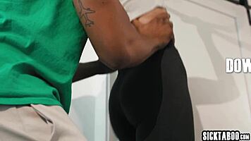 Petite Big Ass Teen Loves Lifting Up on Rocket Powers Black Cock?