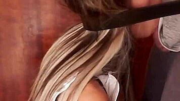 Candie Cross French Maid Face Fucking