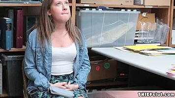 petite brooke gets punish fucked real hard by a cop after she got caught shoplifting in california