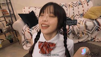 Sexy Chinese Teen 18+ Yuli In Uniform Fucks With Her Boyfriend!