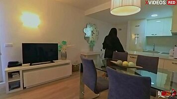 She Accidentally Sits on Hard Dick and Gets Anal Fuck