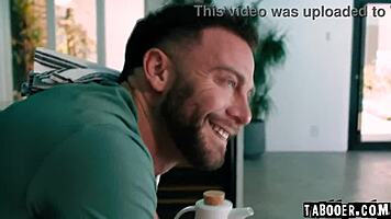 young brunette gets deepthroat, seth barges in saying 'i must watch every intimate moment.'