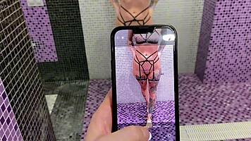 Hot Girl Makes Me Fuck Her Ass After Catching Me Jerking Off