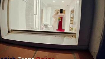 you peek at your neighbor's wet shower display