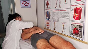 Erection in Front of Nurse Leads to Rough Banging