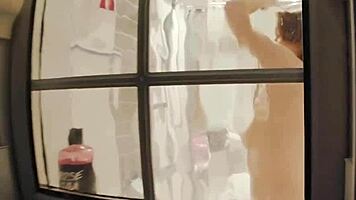 you peek at your neighbor's wet shower display