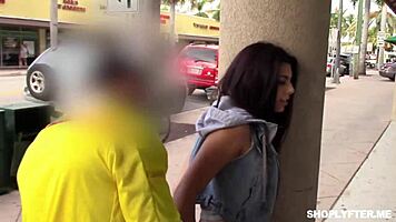 shoplifter selina bentz shows officer her deepthroat skills