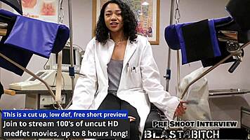 Yasmine woods pussy gets blasted with cum in close-up moaning and latex gloves