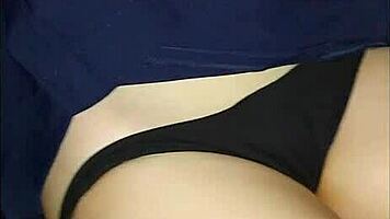 Ay papi, it hurts! Babysitter left alone with stepfather at night, homemade real