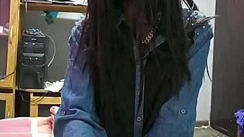 daddy porn boss gets blowjob close up by black slut 😈