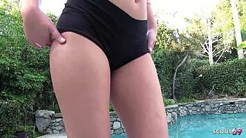 Big Butt Teen! Let Him Cum In Face Again!