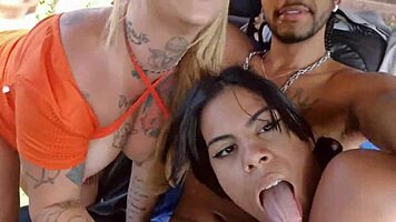 Took friends to woods for wild fucking and creampies 😏