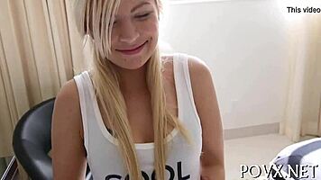 Curvy Teen Craves Rough Fucking With Her Small Tits Bouncing