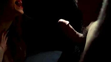 Petite redhead myra moans for charles dera in bedroom late night action, bent over, choking, gagging, deepthroat, doggystyle, pov, shaved pussy, natural tits, spanking, bubble butt, cum on ass.