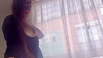 curvy latina loves showing her big ass and pussy