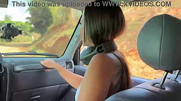 after exercising i end up in my neighbors car fucking