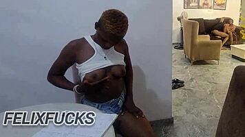 Threesome homemade amateur encounter with bratty girl and her naughty friend