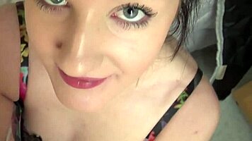 real amateur elita shaw sucks dick while looking in eyes