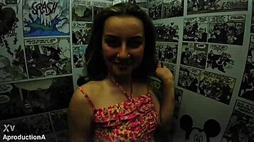 Hey, this eighteen teen is wetting her wet pussy outdoors in public sport toilet fetish feet 😏💦