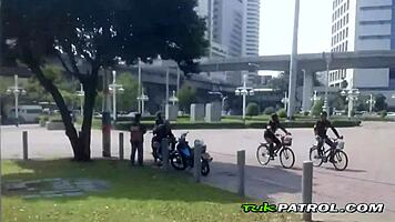 sweet asian teen gets her pussy slammed hard.