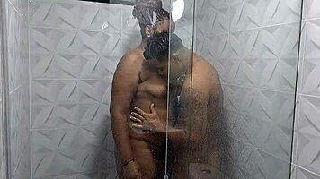 hot shower with my beautiful stepsister 😍