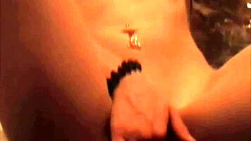 My cute neighbor strips and teases her slim body while masturbating her pussy