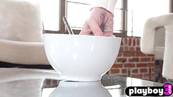 Sweet natural teen 18+ with amazing big tits skye blue posing totally naked