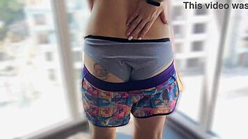 Hairy Teen Fucks Risky