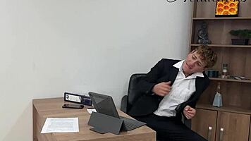 fucking my sexy tattooed secretary whore with big cock deepthroat