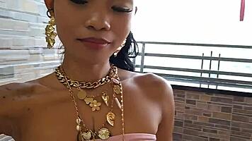 Asian Teen Achieves Duplex Orgasm In Tropical Skyscraper