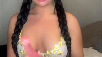 Horny British Teen Slut Solo Masturbates with Toys to Squirting Orgasm