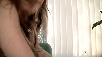 Petite blonde slut enjoys hard fucking with tight shaved pussy