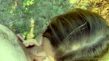 Fed a young 18+ nympho ice cream and dick in public outdoor fun