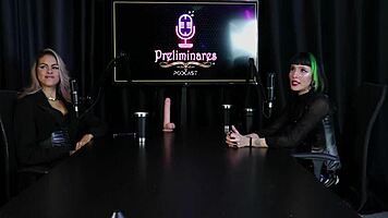 i'd date my fans, says goth girl before sucking tits and blowjob
