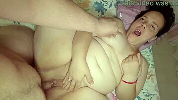 Hot orgasms from chubby wife