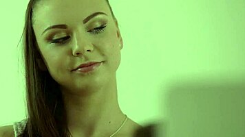 red-haired czech teen can't resist sucking handsome old man's cock