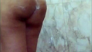 desi beauty fingers her fat chubby pussy in bathroom telling hot sex story.