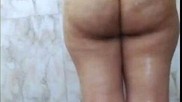 desi beauty fingers her fat chubby pussy in bathroom telling hot sex story.